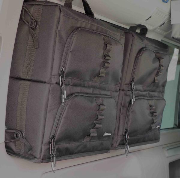 Felleisen Packtaschen California Beach in schwarz - 2er Set für Fahrer- ODER Beifahrerseite